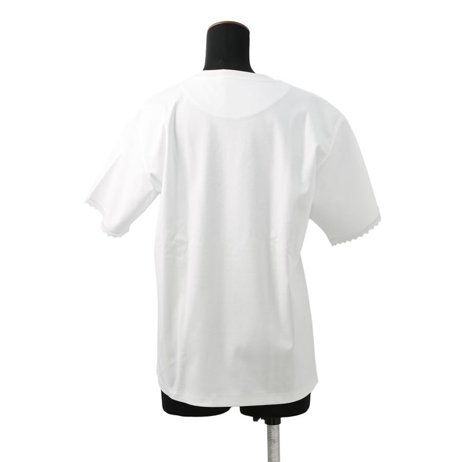 エルメス Tシャツ パルフロワ 刺繍入り マキシシャツ レディースサイズ36 HERMES トップス 白の画像