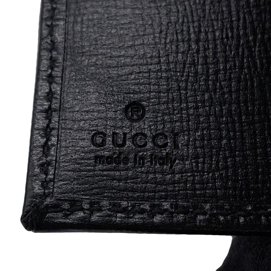 美品✨ GUCCI 二つ折り財布 GGスプリーム Wホック PVCレザー 黒 グッチ 二つ折り財布 GGスプリーム レザー PVC 673000 GUCCI 財布
