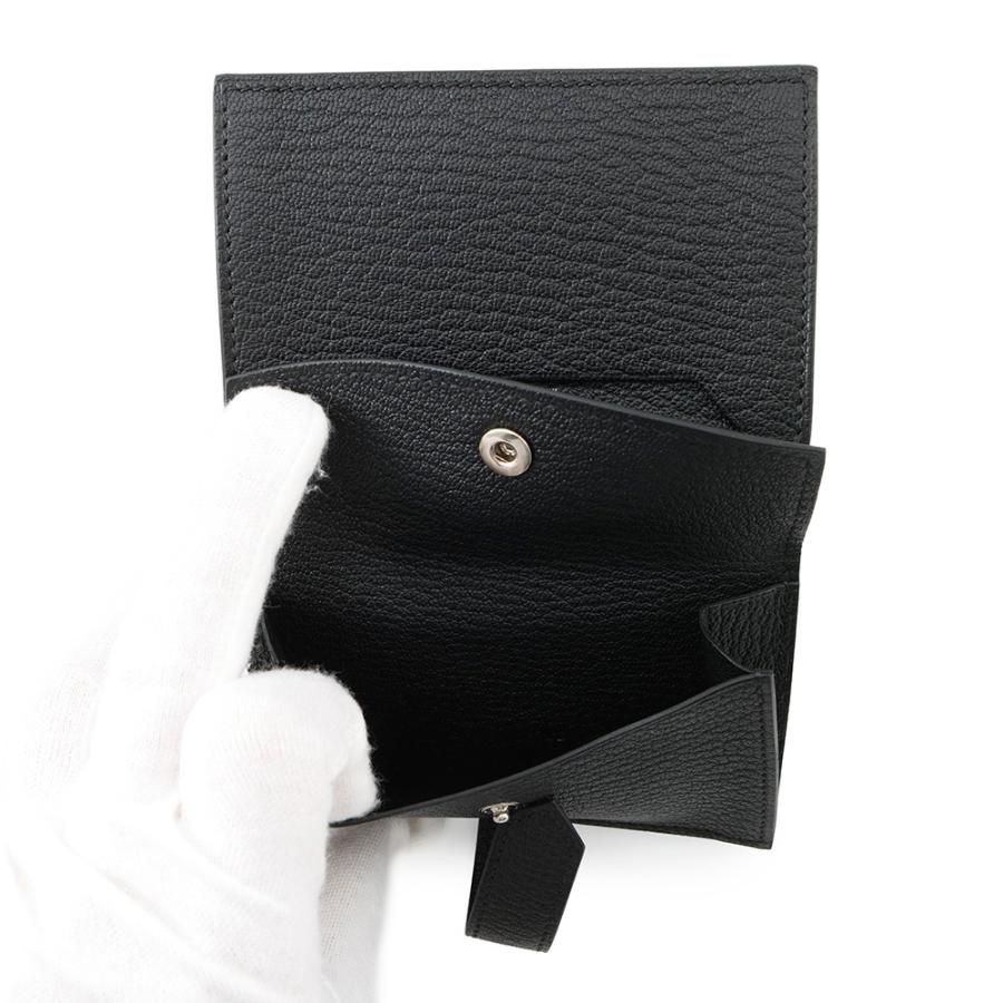 【極美品】HERMES ケース　シェーブル　黒　小銭入れ HERMES（エルメス） コインケース ジップアンゴー Zipengo