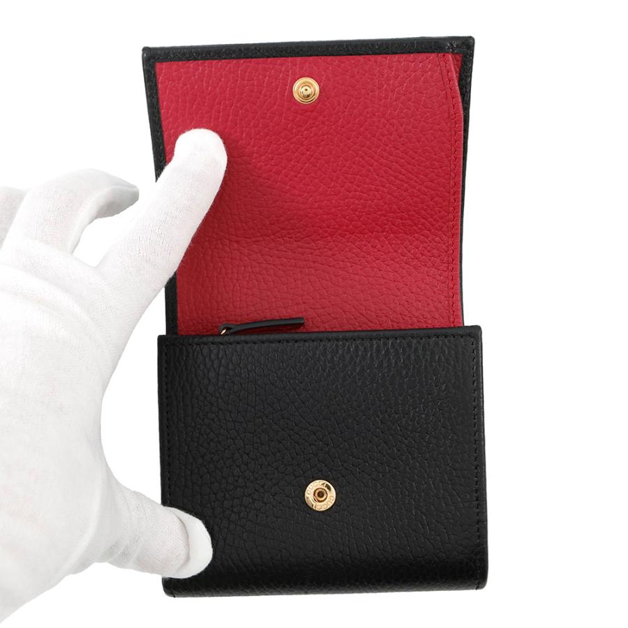 グッチ二つ折り財布 ダブルG ミディアム ウォレット レザー 598587