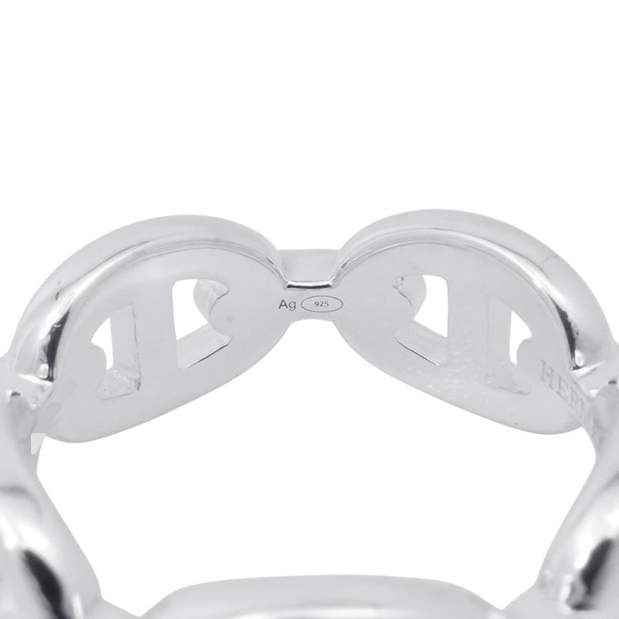 新品未使用　エルメス　シェーヌダンクルアンシェネ　シルバー　リング　PM55 HERMES 【新品同様】エルメス シェーヌダンクル アンシェネPM リング