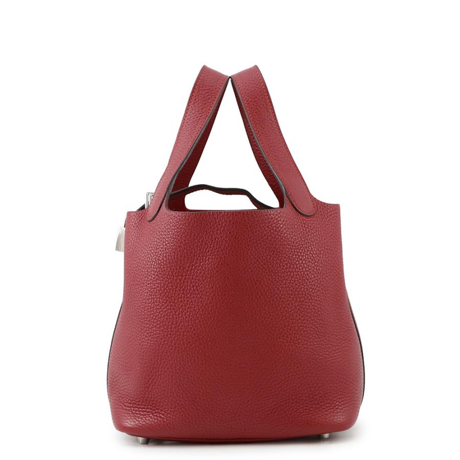 エルメス ハンドバッグ ピコタンロックPM ルージュグレナ/シルバー金具 