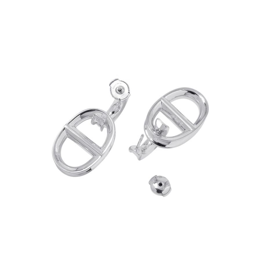 エルメス ピアス シェーヌダンクル レポンス Earrings SV925シルバー