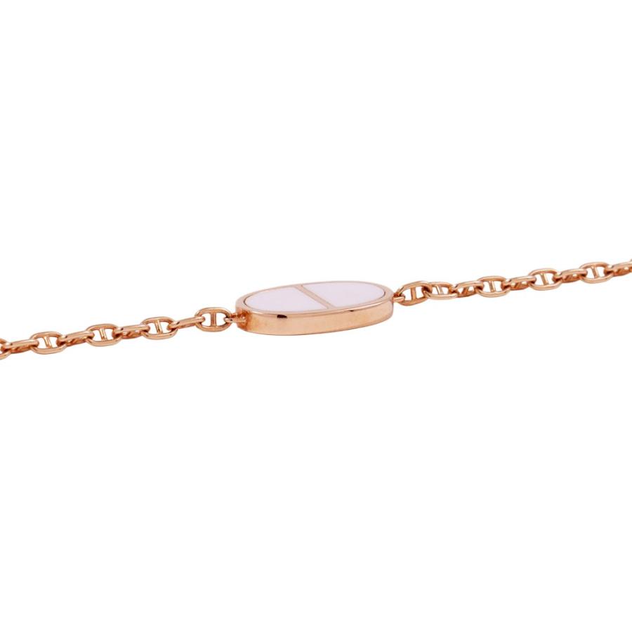 エルメス ブレスレット シェーヌダンクル ヴェルソ K18PGピンクゴールド/ホワイトセラミック サイズSH HERMES ジュエリー_1