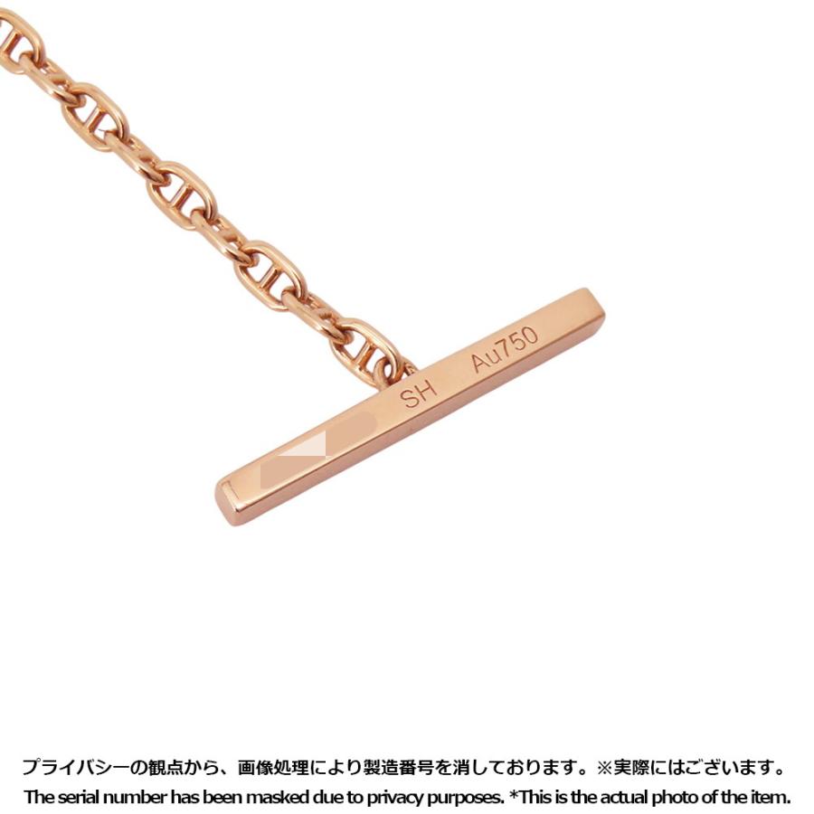エルメス ブレスレット シェーヌダンクル ヴェルソ K18PGピンクゴールド/ホワイトセラミック サイズSH HERMES ジュエリー_9