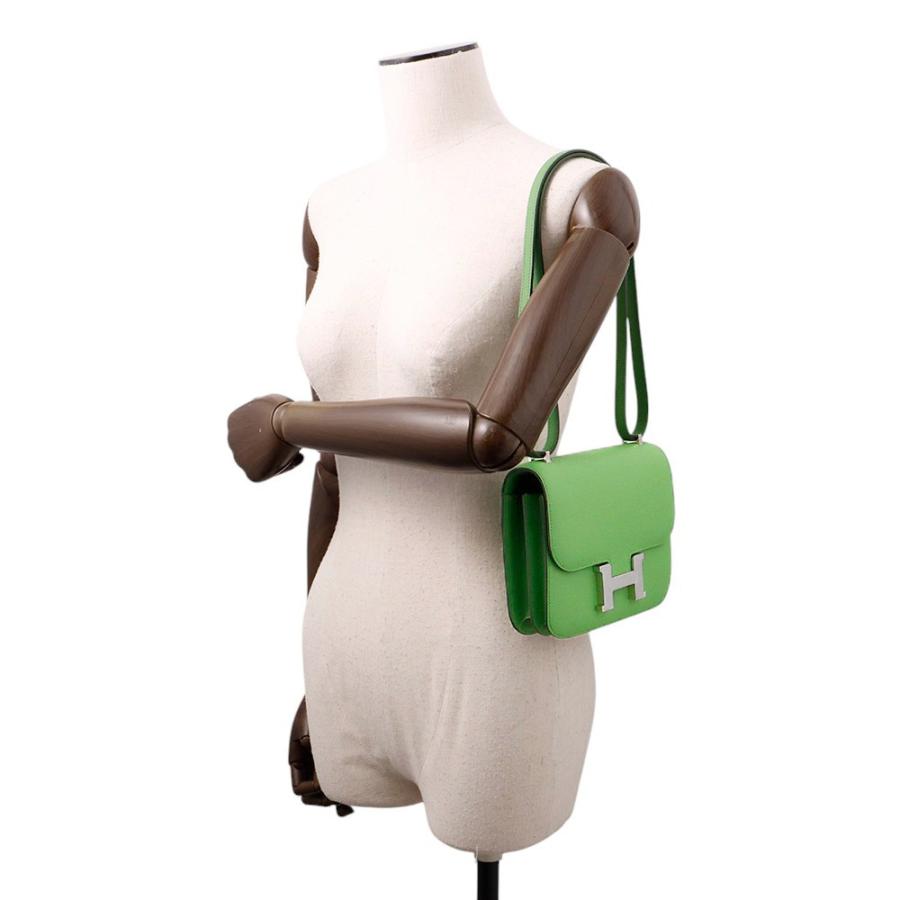 エルメス ミニ コンスタンス3 ミロワール ヴェールユッカ/シルバー金具