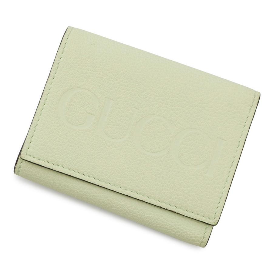 美品‼️GUCCI men's ロゴエンボスレザー 三つ折りwallet 【公式通販】