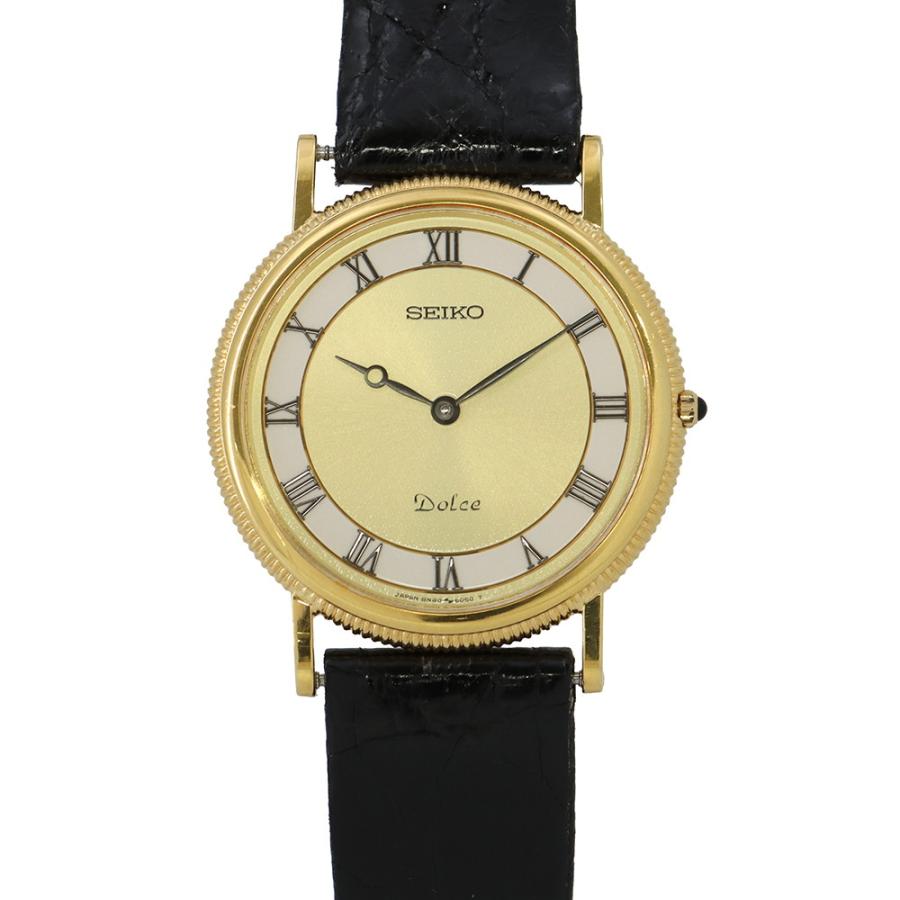 セイコー ドルチェ K18YGイエローゴールド 8N40-6040 SEIKO 腕時計