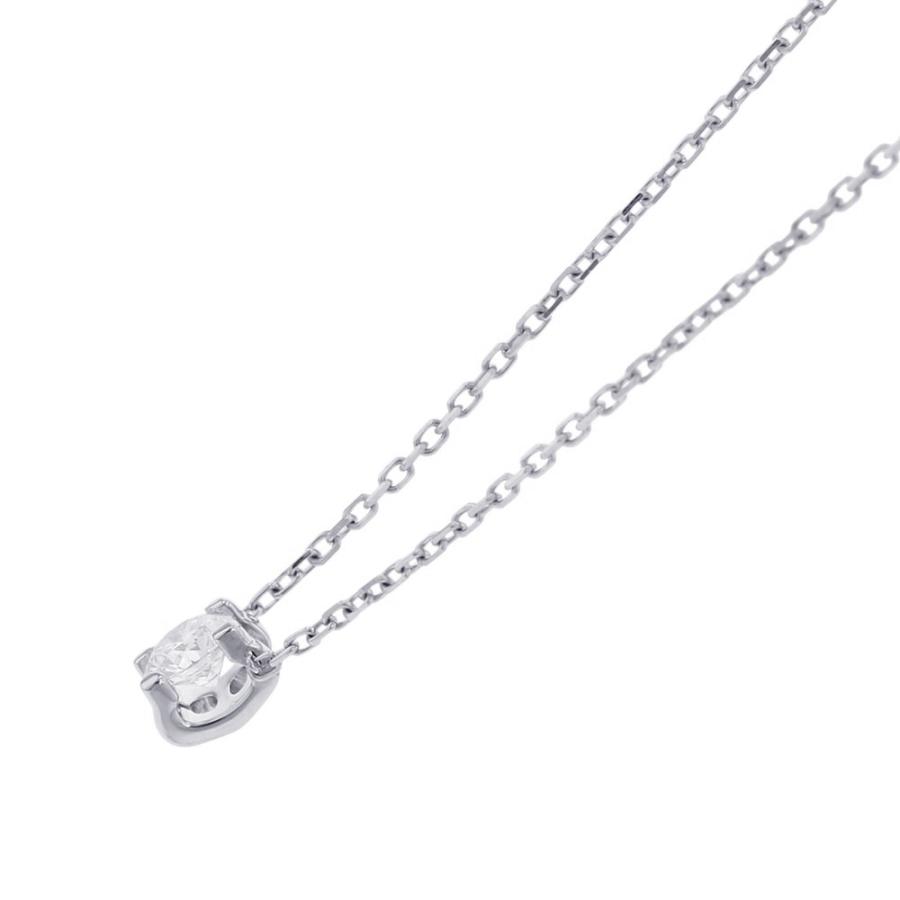 カルティエ ネックレス C ドゥ ダイヤ0.23ct K18WG CRN7413700 Cartier