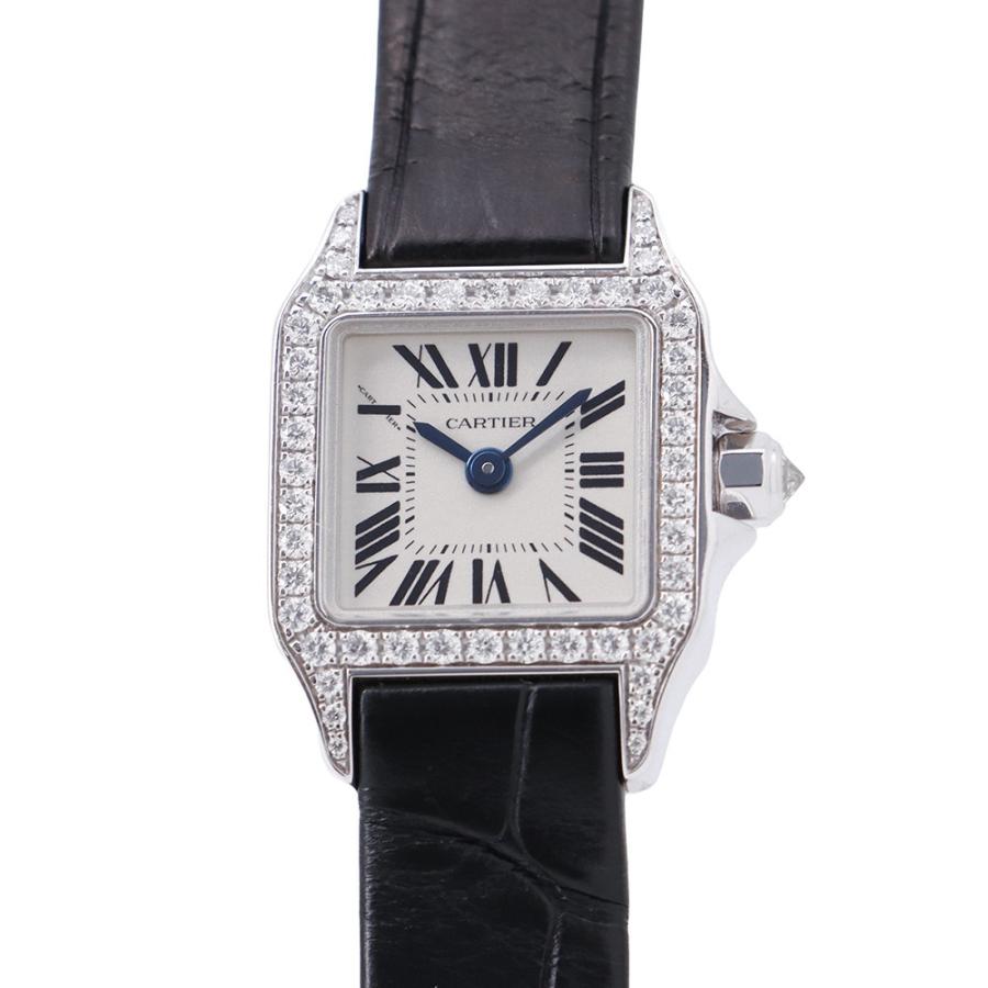 カルティエ サントス ドゥ カルティエ ミニ WF902005 クォーツ Cartier 腕時計 白文字盤 カルティエ サントス ドゥ ミニ WF902005 クォーツ Cartier 腕時計 白