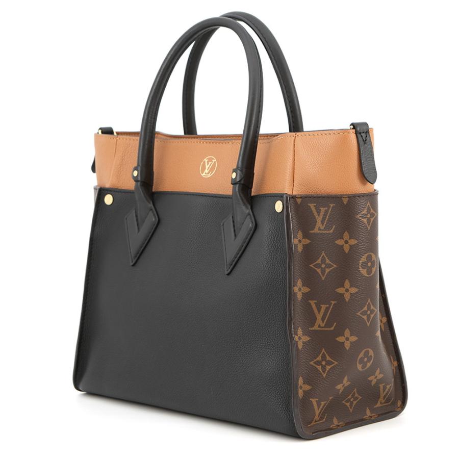 ルイヴィトン ハンドバッグ モノグラム/カーフレザー オンマイサイドMM M53823 LOUIS VUITTON ヴィトン バッグ 黒 ブラック 【安心保証】_1