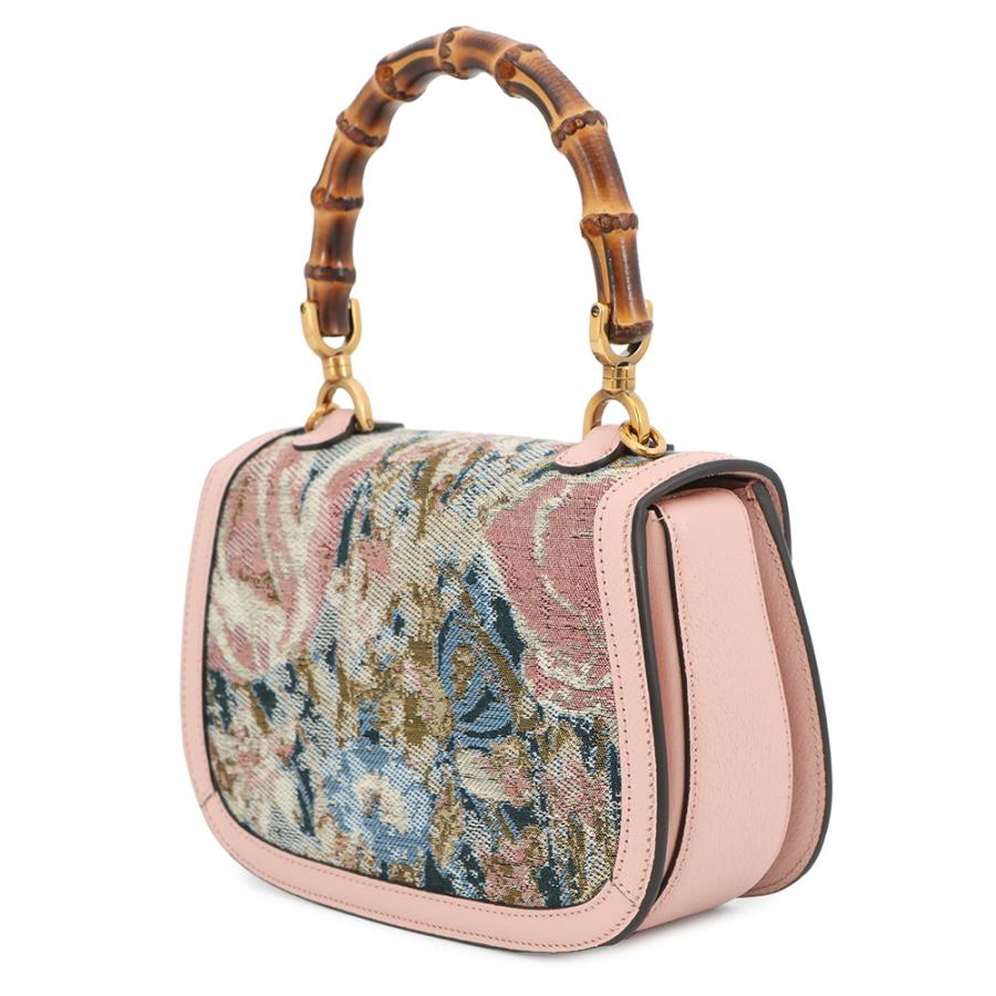 グッチ ハンドバッグ バンブー 1947 西陣織 HOSOO スモール レザー