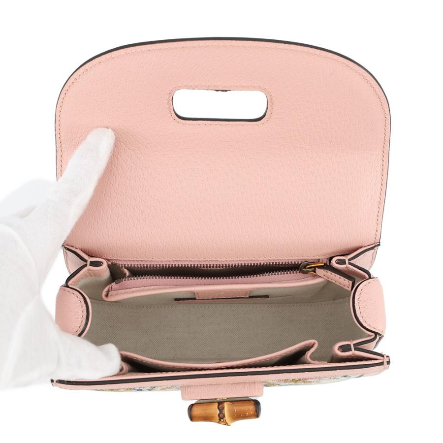 グッチ ハンドバッグ バンブー 1947 西陣織 HOSOO スモール レザー