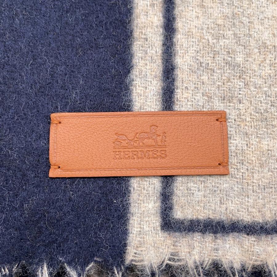 エルメス マフラー クレ・ドゥ・H カシミヤ HERMES ストールの画像