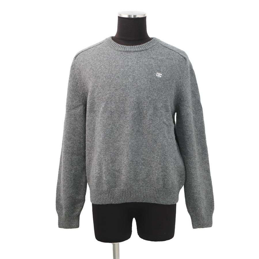 セリーヌ ニット トリオンフ クルーネック セーター ウール メンズ