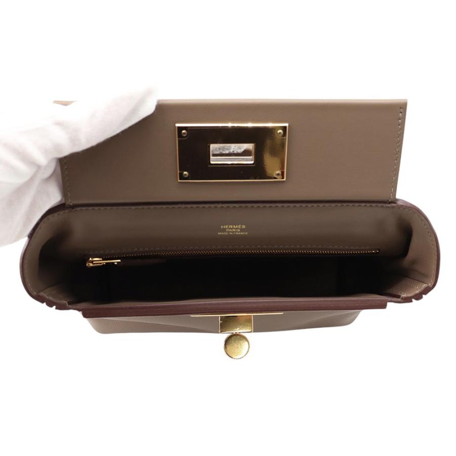 エルメス 24/24 サック ヴァンキャトル ミニ エトゥープ/ゴールド金具