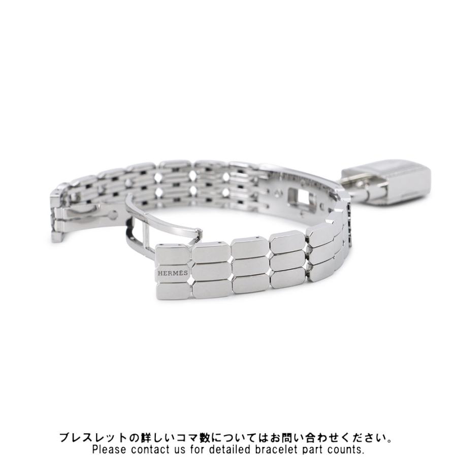 HERMES エルメス ケリーウォッチ ダイヤベゼル 白文字盤 SS/QZ ステンレス クォーツ 腕時計 KE4.130 HERMES - HERMES エルメス ケリーウォッチ ダイヤベゼル 白文字盤 SS