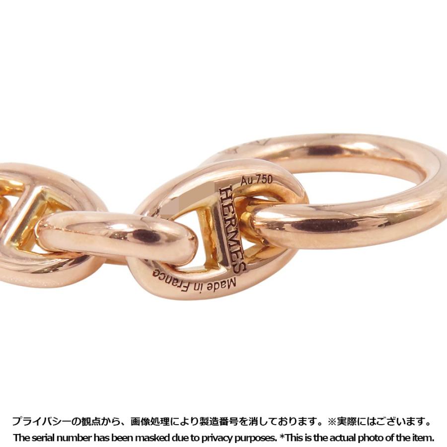 エルメス ブレスレット シェーヌダンクルTPM 22コマ K18PGピンク