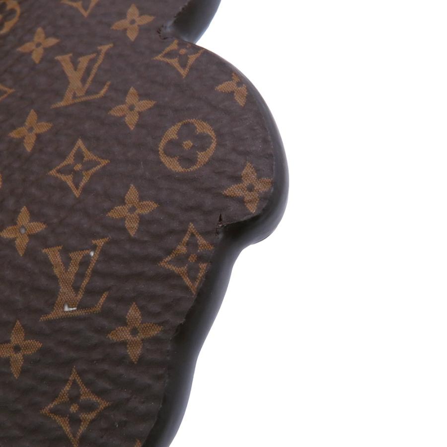 ルイヴィトン キーホルダー モノグラム/レザー ポルトクレ LV パンダ