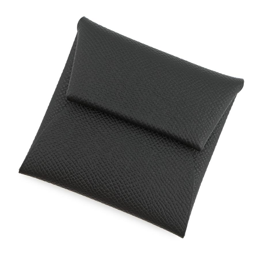 エルメス コインケース バスティア ブラック/シルバー金具 エプソン B
