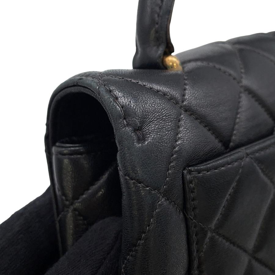 シャネル トップハンドル ハンドバッグ マトラッセ ココマーク