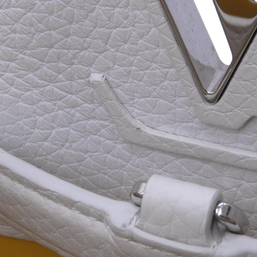 ルイヴィトン ハンドバッグ トリヨンレザー/ペインティッド ドット カプシーヌ LV×YK BB M21637 2way 草間弥生 コラボ 白 【安心保証】の画像