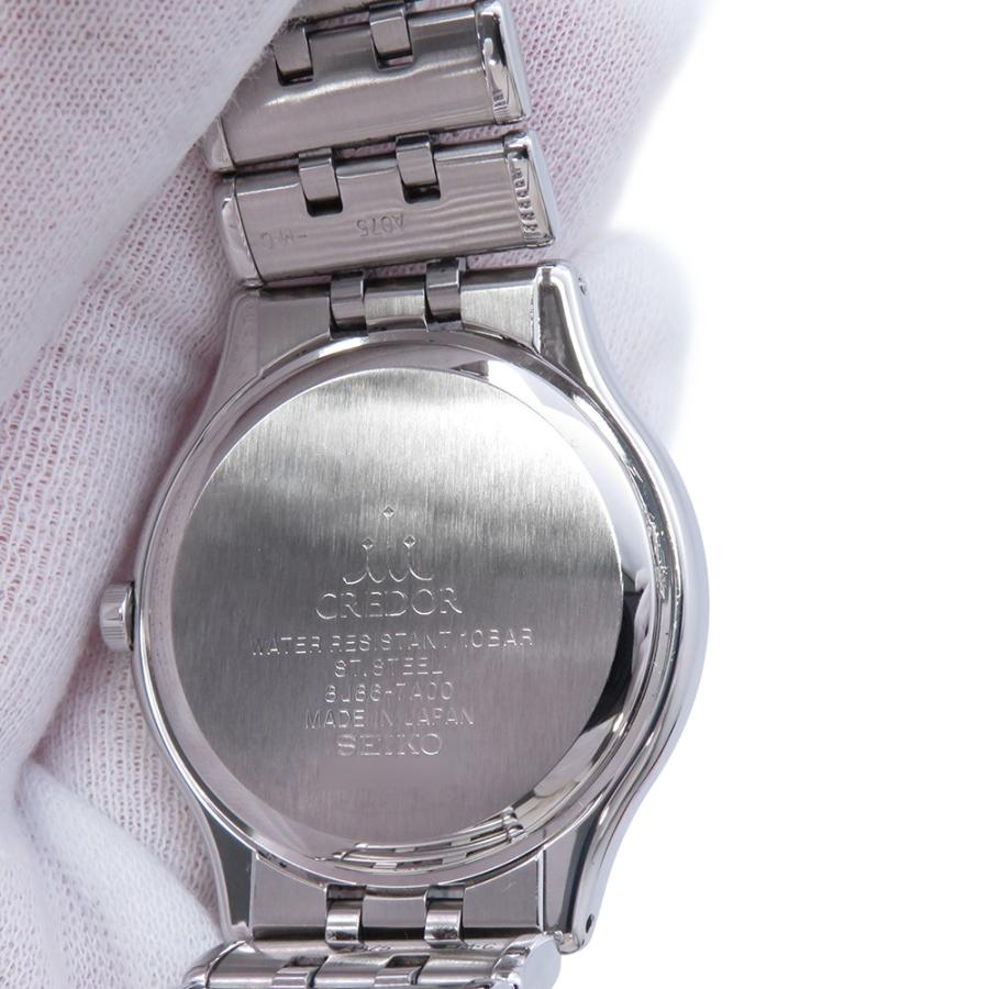セイコー クレドール シグノ 8J86-7A00 SEIKO 腕時計 シルバー文字盤