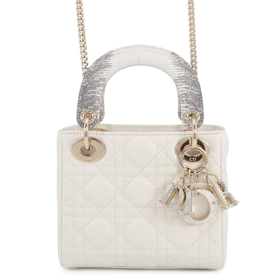 超美品　baby Dior ホワイト ノースリーブ フレアドレス　カナージュ ディオール ハンドバッグ カナージュ レディディオール ミニ