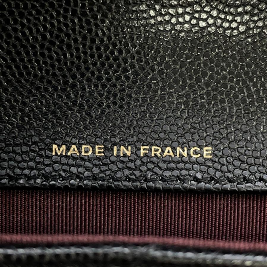 極美品 CHANEL シャネル キャビアスキン メガネケース シール 4番台 シャネル アイウェアケース マトラッセ ココマーク キャビアスキン