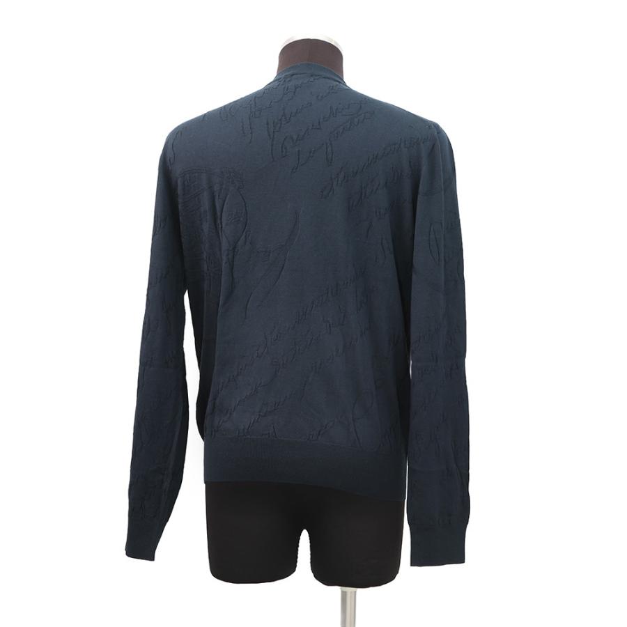 ベルルッティ カーディガン スクリット ジャカード シルク コットン メンズサイズM R27KCL81 Berluti トップス ベルルッティ カーディガン スクリット ジャカード シルク コットン