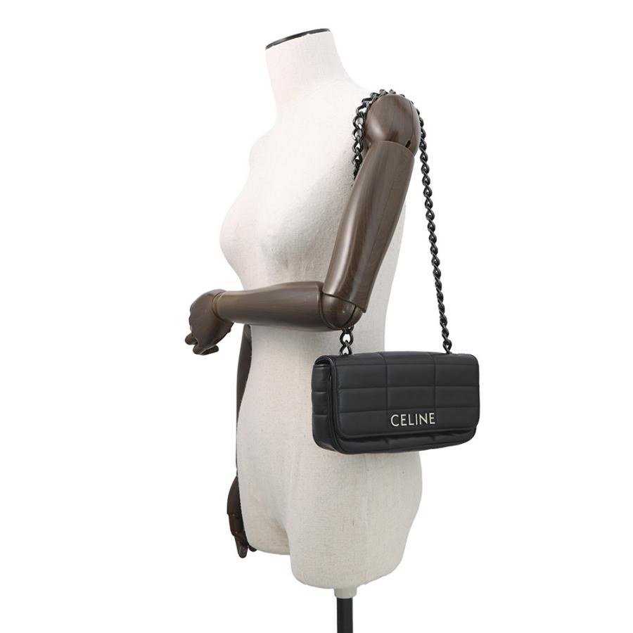 セリーヌ チェーンショルダーバッグ モノクローム 112333 CELINE 黒