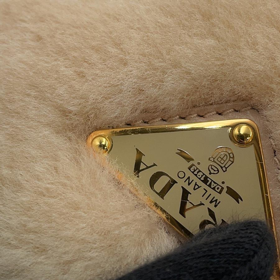 プラダ ハンドバッグ シープファー 1BA392 PRADA 2way 【安心保証】_9