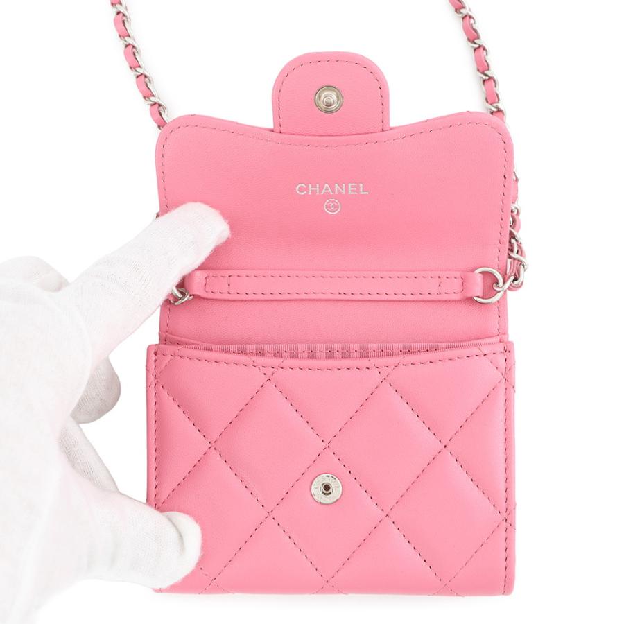 シャネル チェーンウォレット マトラッセ ココマーク ラムスキン AP2569 CHANEL コインケース 【安心保証】の画像