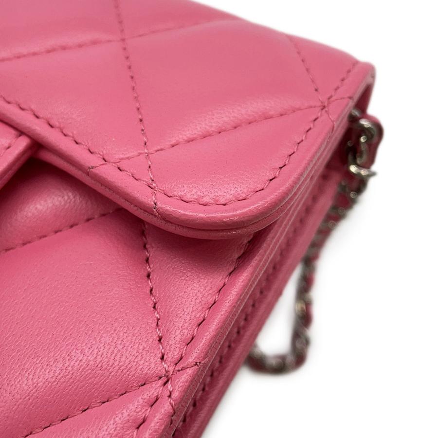 シャネル チェーンウォレット マトラッセ ココマーク ラムスキン AP2569 CHANEL コインケース 【安心保証】の画像