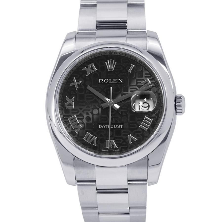 ロレックス デイトジャスト36 D番 116200 ROLEX 腕時計 黒文字盤