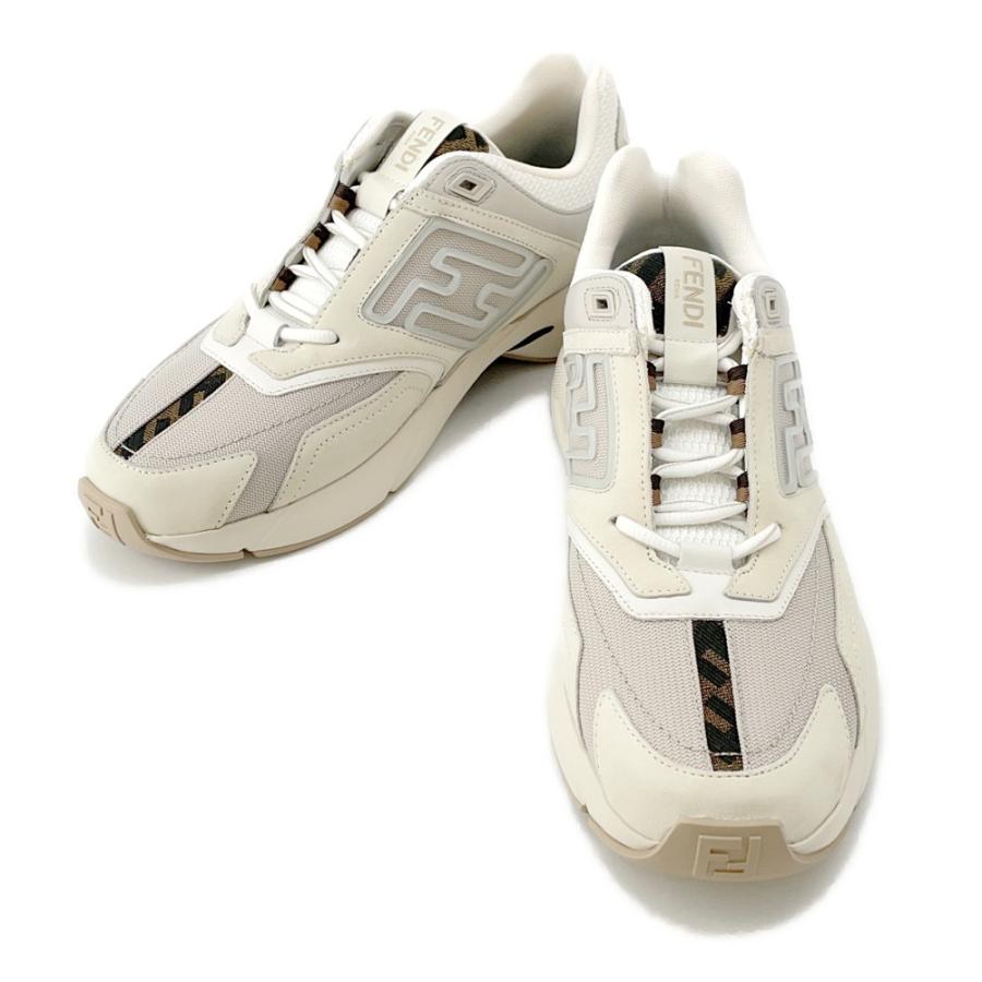フェンディ スニーカー Faster ズッカ柄 ファブリック メンズサイズ6 7E1555 FENDI 靴 フェンディ スニーカー Faster ズッカ柄 ファブリック メンズサイズ6