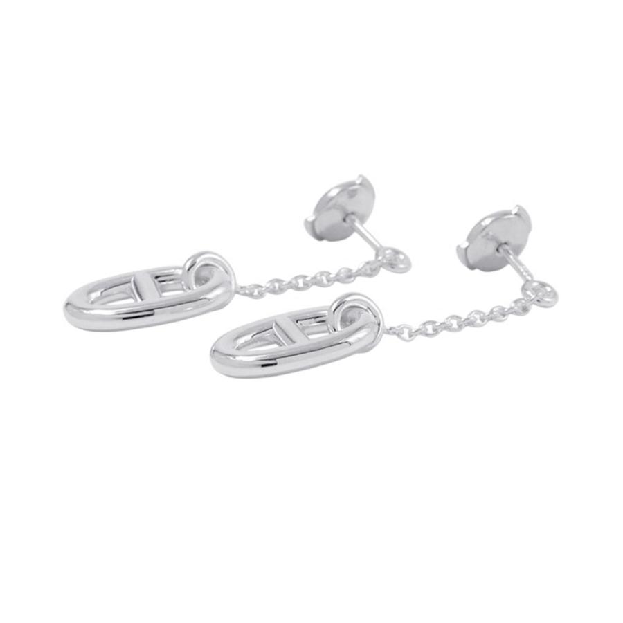 エルメス ピアス シェーヌダンクル ファランドール MM Earrings SV925