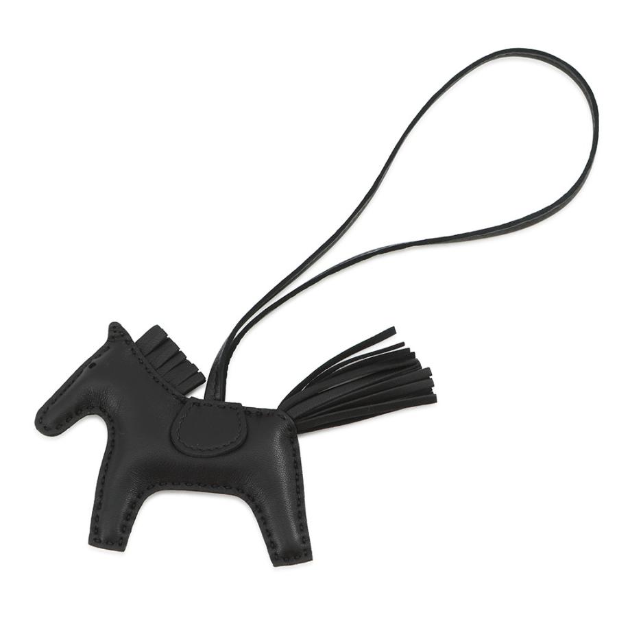 【新品未使用】HERMES　ロデオPM Ｙ刻印　ブラック系 エルメス バッグチャーム ロデオ PM ブラック ラムスキン Y刻印 HERMES