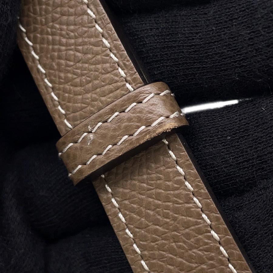 エルサ　HERMES　ケリーベルト　エトゥープ×ローズゴールド金具　W刻印 エルサ HERMES ケリーベルト エトゥープ×ローズゴールド金具 W刻印