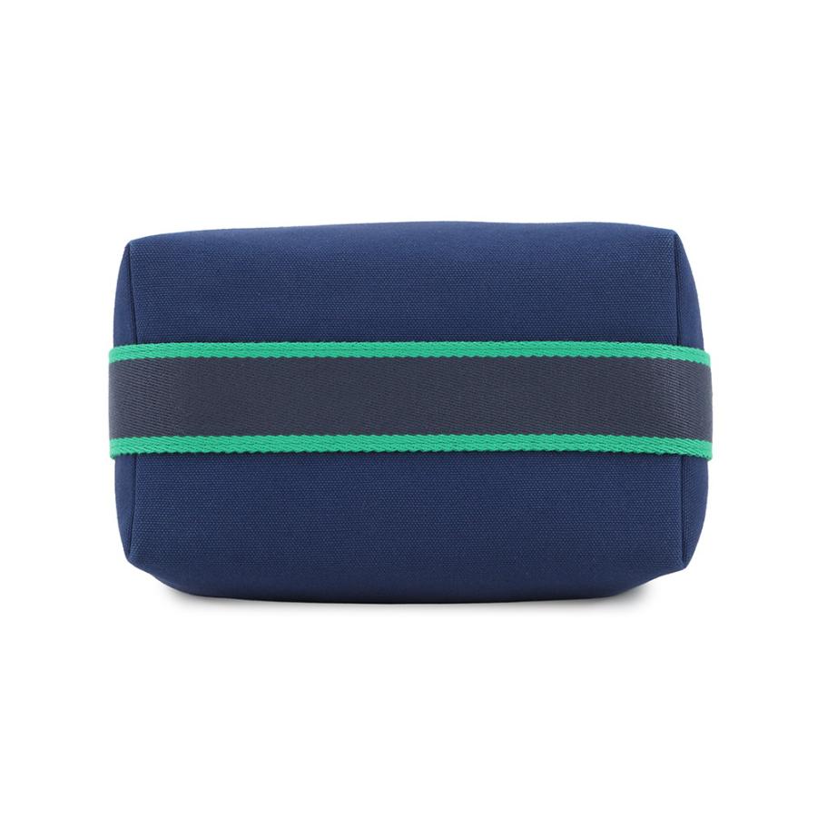 エルメス ポーチ ブリッド・ア・ブラックPM マリン/シルバー金具