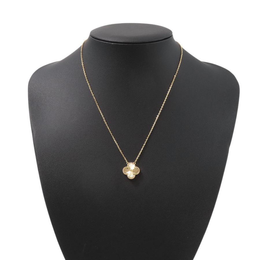 VCA ヴィンテージ アルハンブラ ネックレス ギヨシェ ヴァン クリーフ&アーペル ヴィンテージアルハンブラネックレス