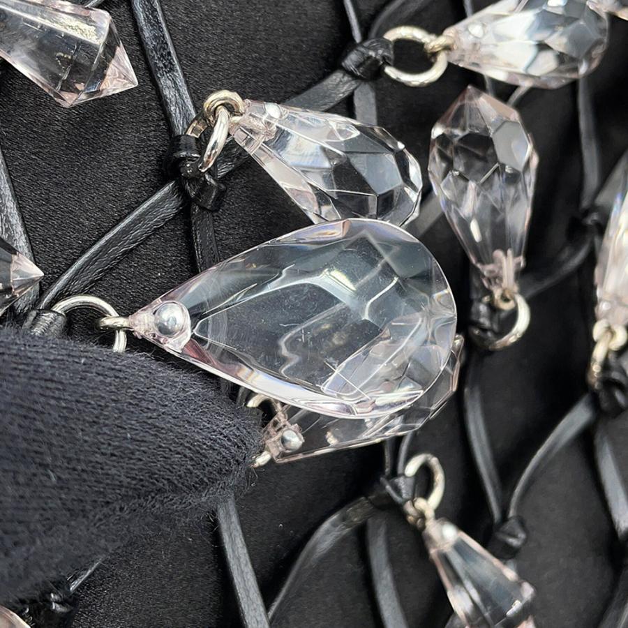 プラダ チェーンショルダーバッグ ビジュー 巾着バッグ サテン PRADA