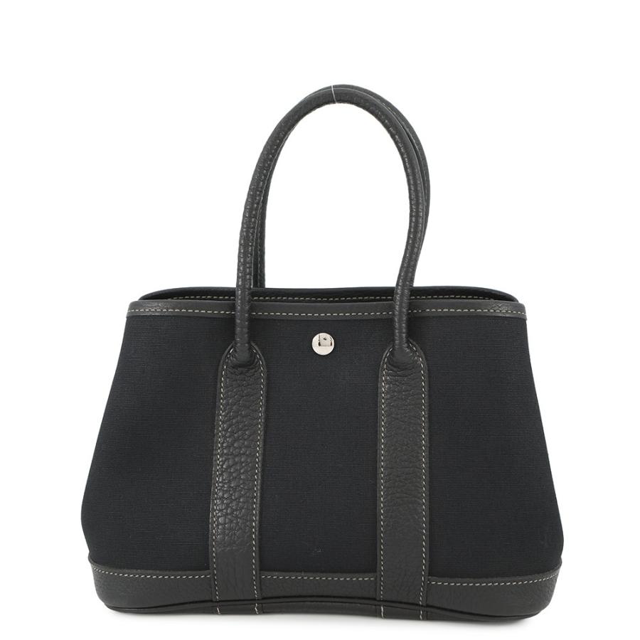 エルメス トートバッグ ガーデンパーティTTPM ブラック/シルバー金具