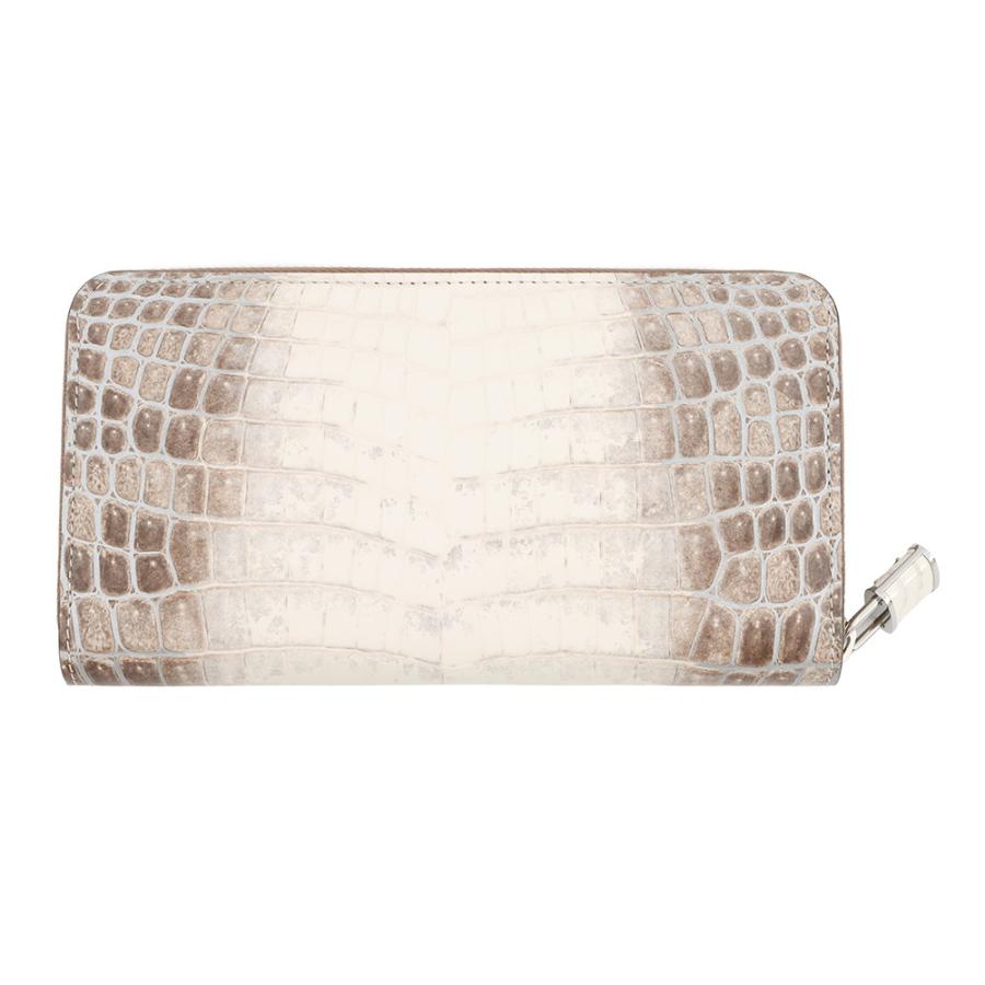 ルイ・ヴィトン LOUIS VUITTON ジッピーウォレット サハラ N99305 ニロティカス クロコダイル ホワイト系 【鑑定済み】正規品 LOUIS VUITTON（ルイ・ヴィトン） 美品 ジッピーウォレット