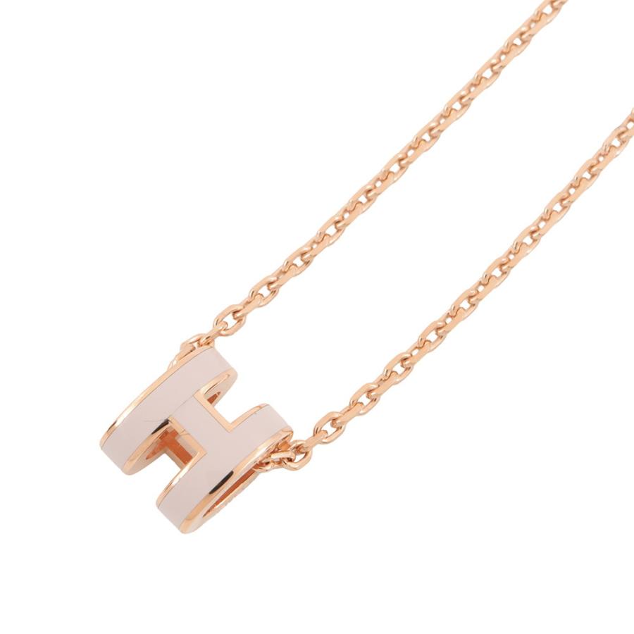 エルメス ネックレス ミニ・ポップアッシュ ピンク/ピンクゴールド金具
