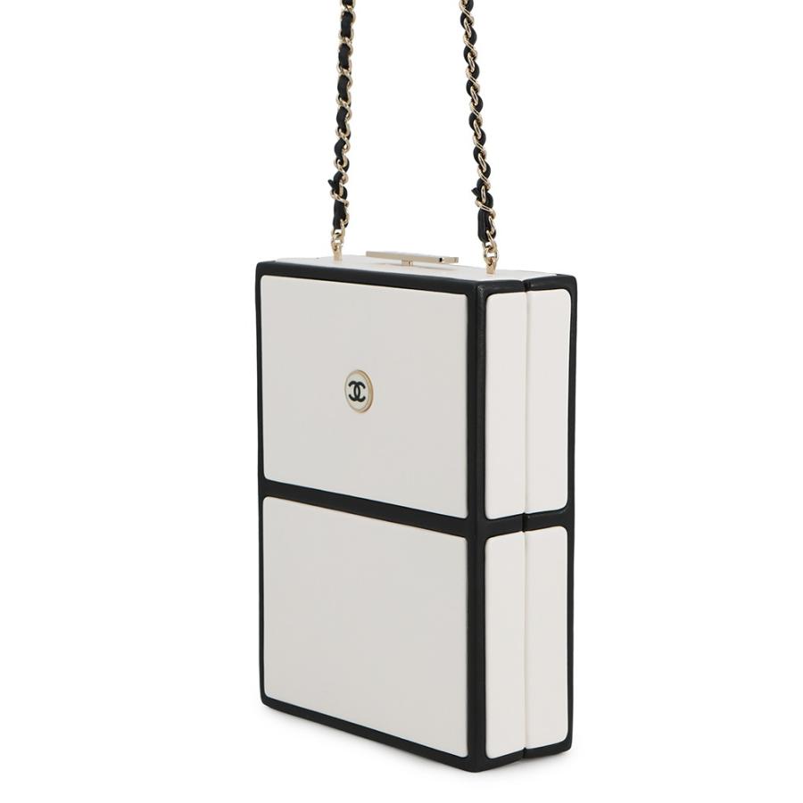 シャネル チェーンショルダーバッグ No5 パフュームボックス CHANEL 白 【安心保証】の画像
