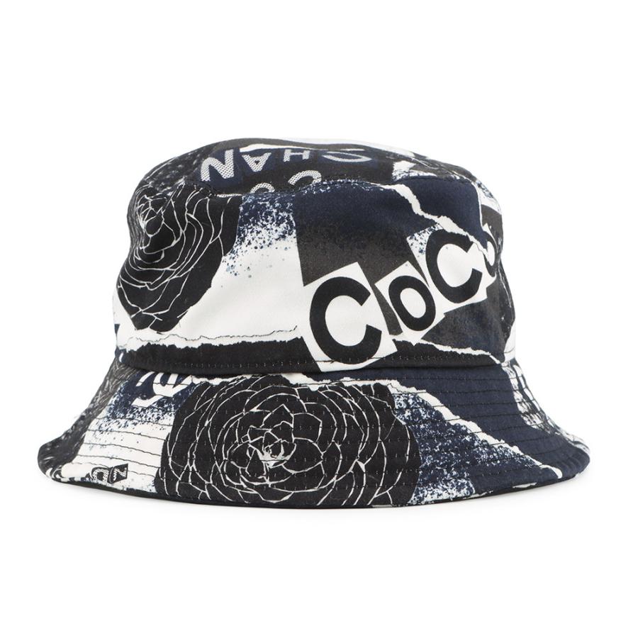 シャネル ハット カメリア ココマーク ロゴ コットン サイズM CHANEL