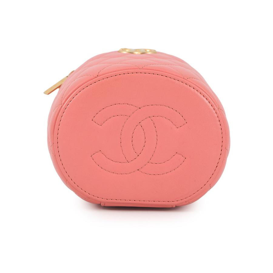 シャネル チェーンショルダーバッグ ココマーク マトラッセ トップハンドル バニティ CHANEL 【安心保証】_2