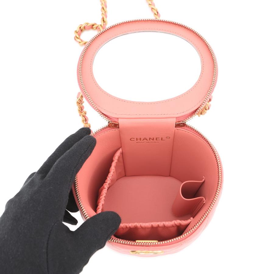 シャネル チェーンショルダーバッグ ココマーク マトラッセ トップハンドル バニティ CHANEL 【安心保証】_4