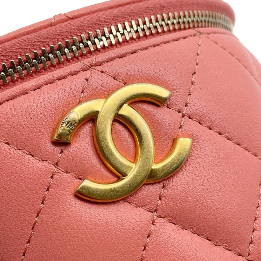 シャネル チェーンショルダーバッグ ココマーク マトラッセ トップハンドル バニティ CHANEL 【安心保証】_6